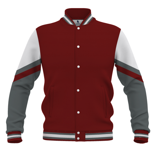 Red And White Varsity Jacket - Gomorugby